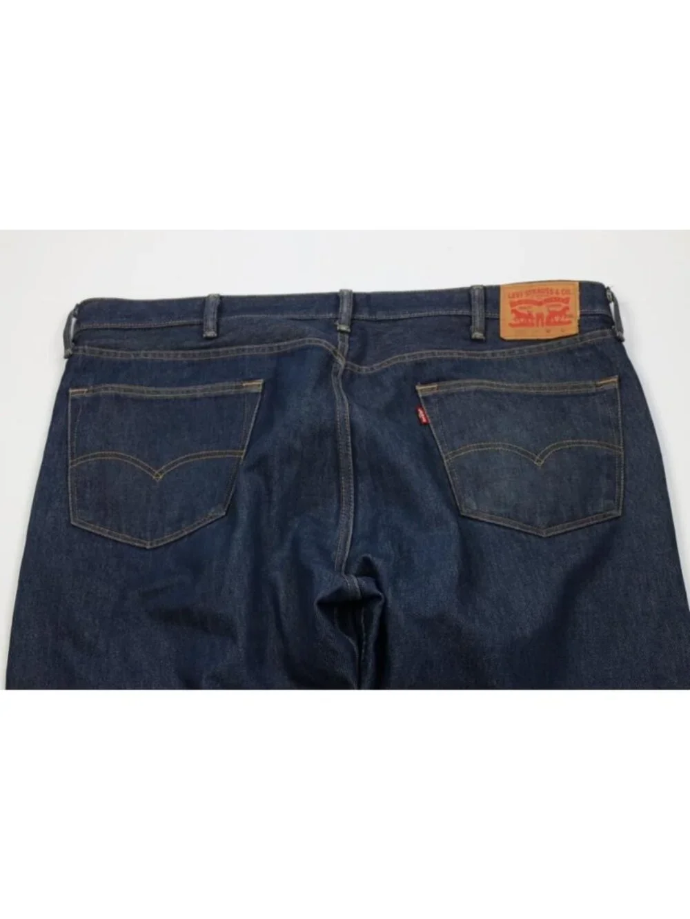 Vintage Y2K Levis 501xx Mens 44x32 Distressed Button Fly Original Fit Jeans Blue